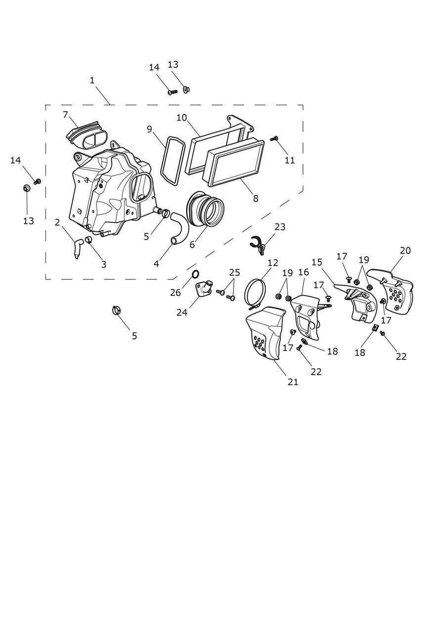 Airbox exploded diagram