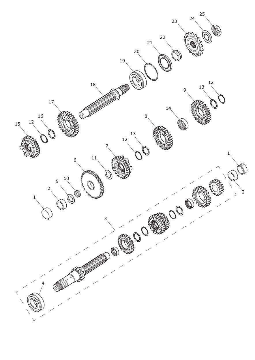 Transmission exploded diagram
