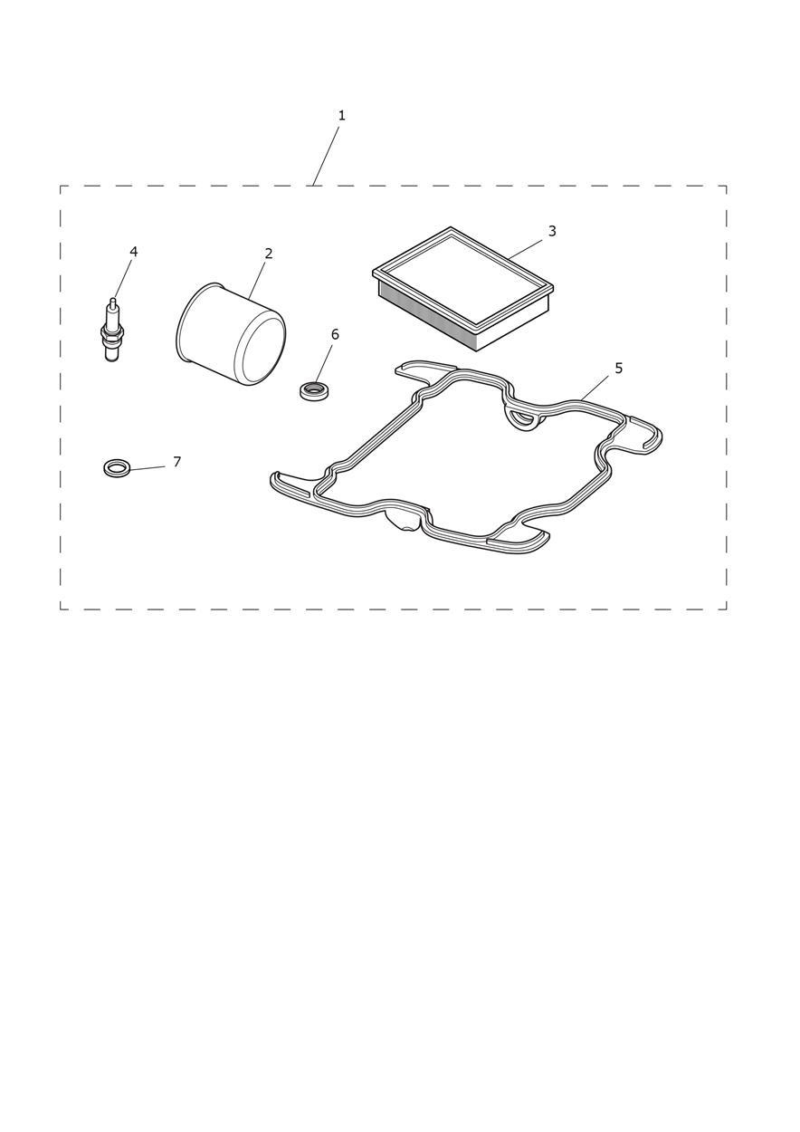 Engine Service Kit exploded diagram