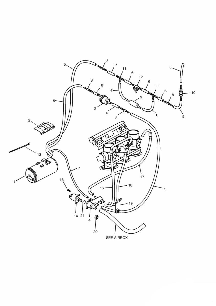 Evaporative Loss Equipment exploded diagram