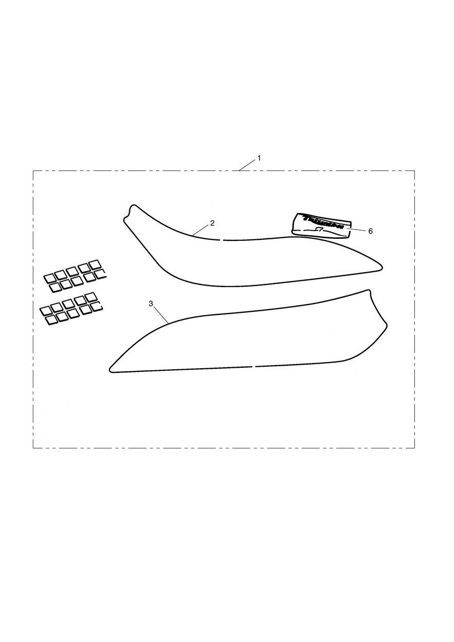 Swingarm Protector Kit exploded diagram
