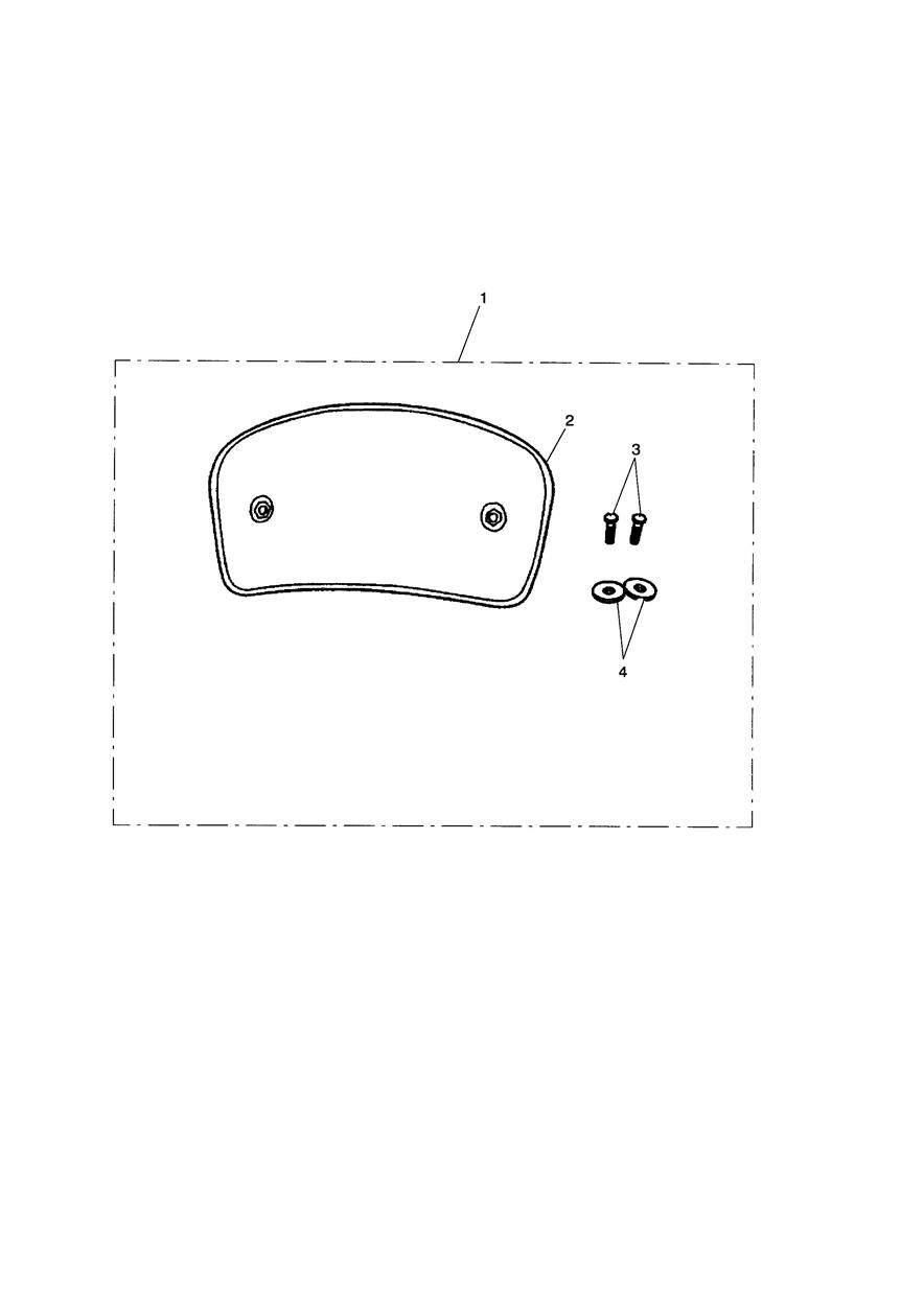 Top Box Back Rest Kit exploded diagram