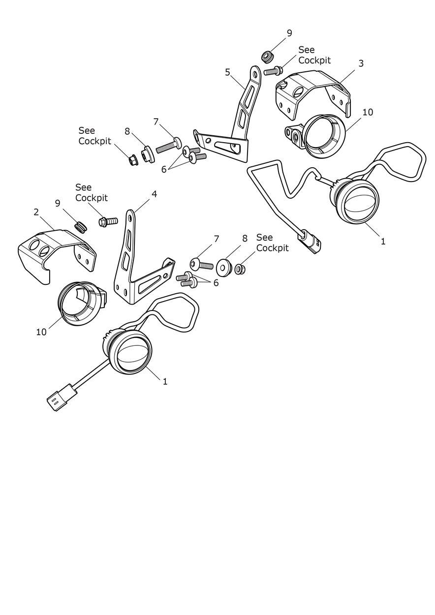 Fog Lights exploded diagram