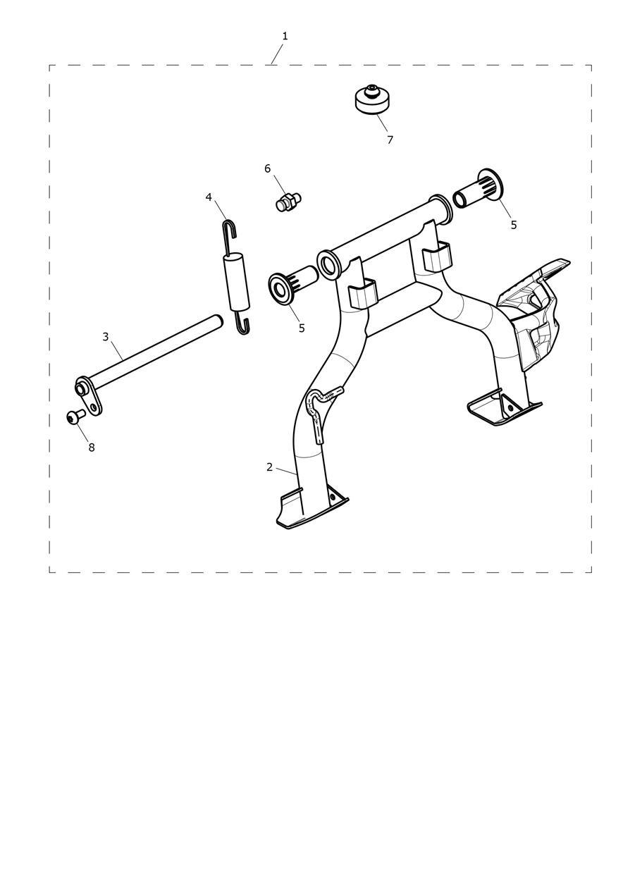 Centrestand Kit exploded diagram