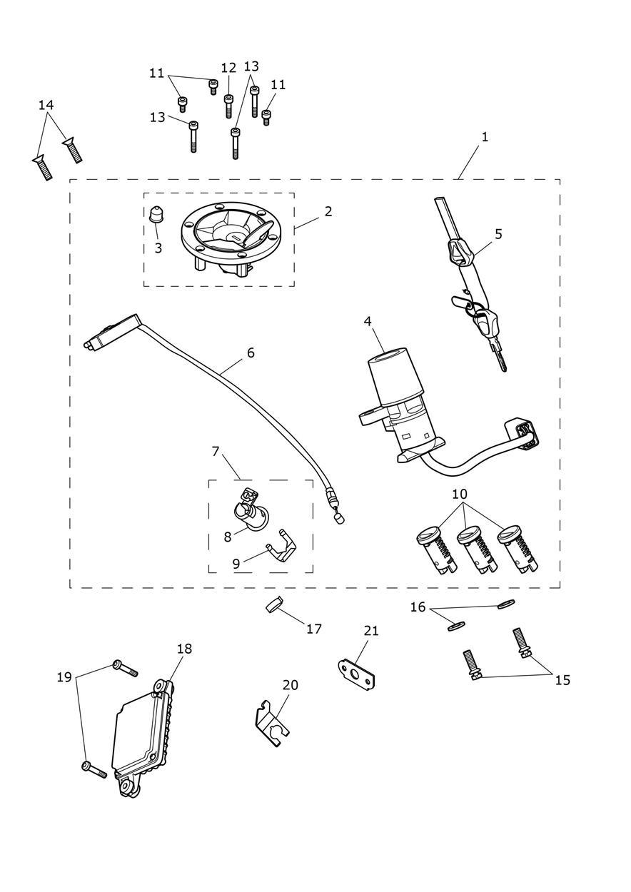 Lockset exploded diagram