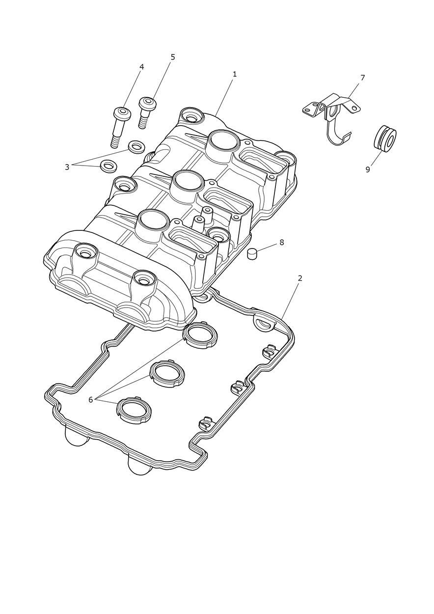 Cam Cover exploded diagram