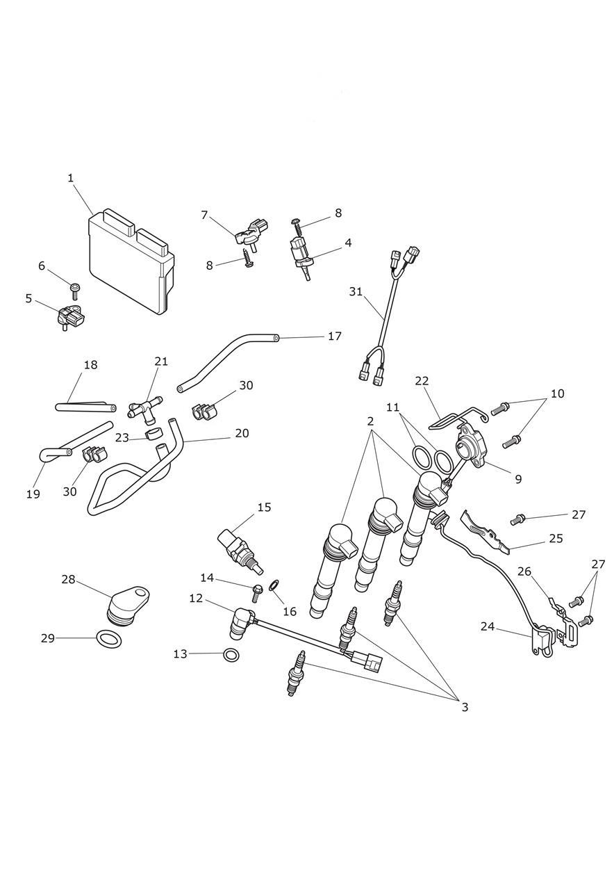 Engine Management System exploded diagram