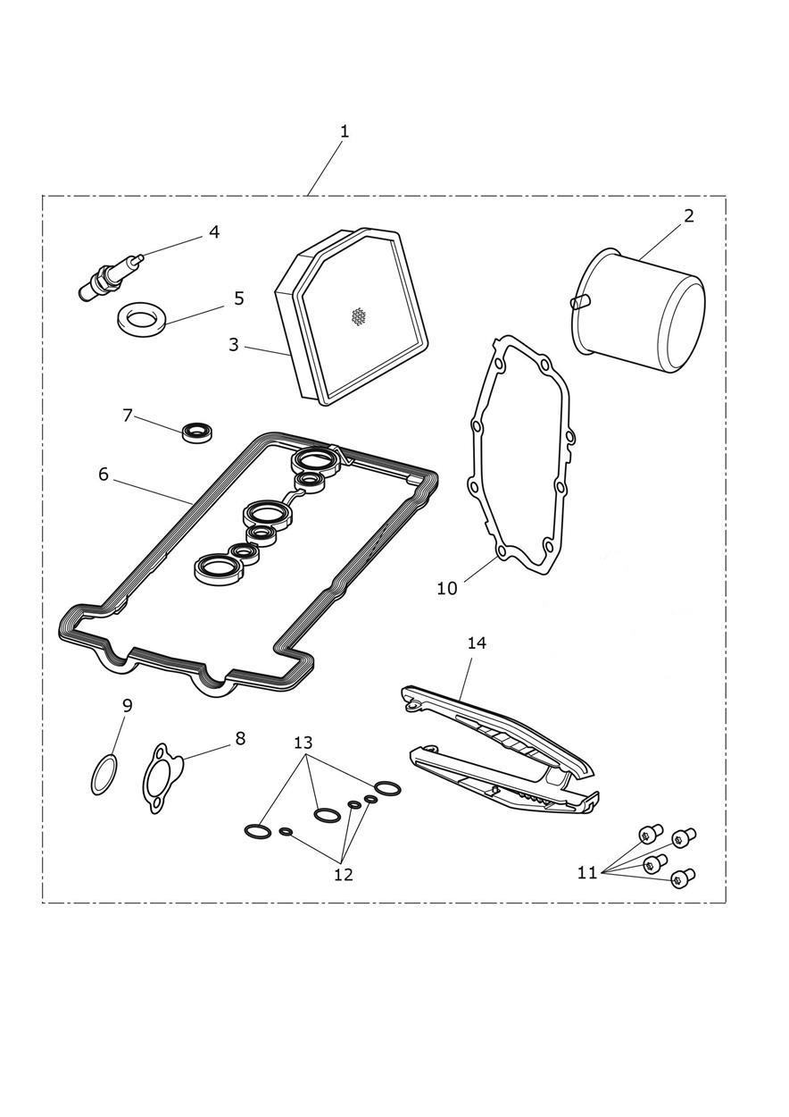 Engine Service Kit exploded diagram