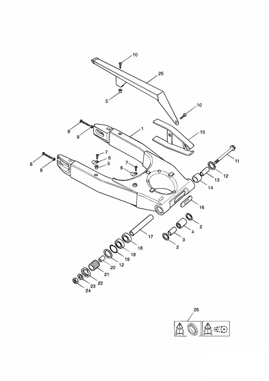 Swinging Arm exploded diagram