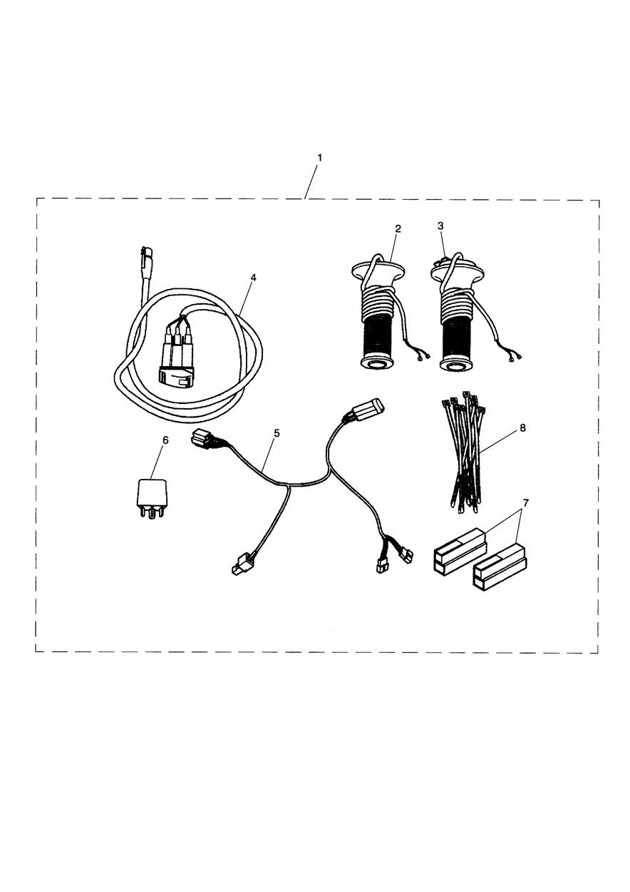 Heated Grip Kit exploded diagram