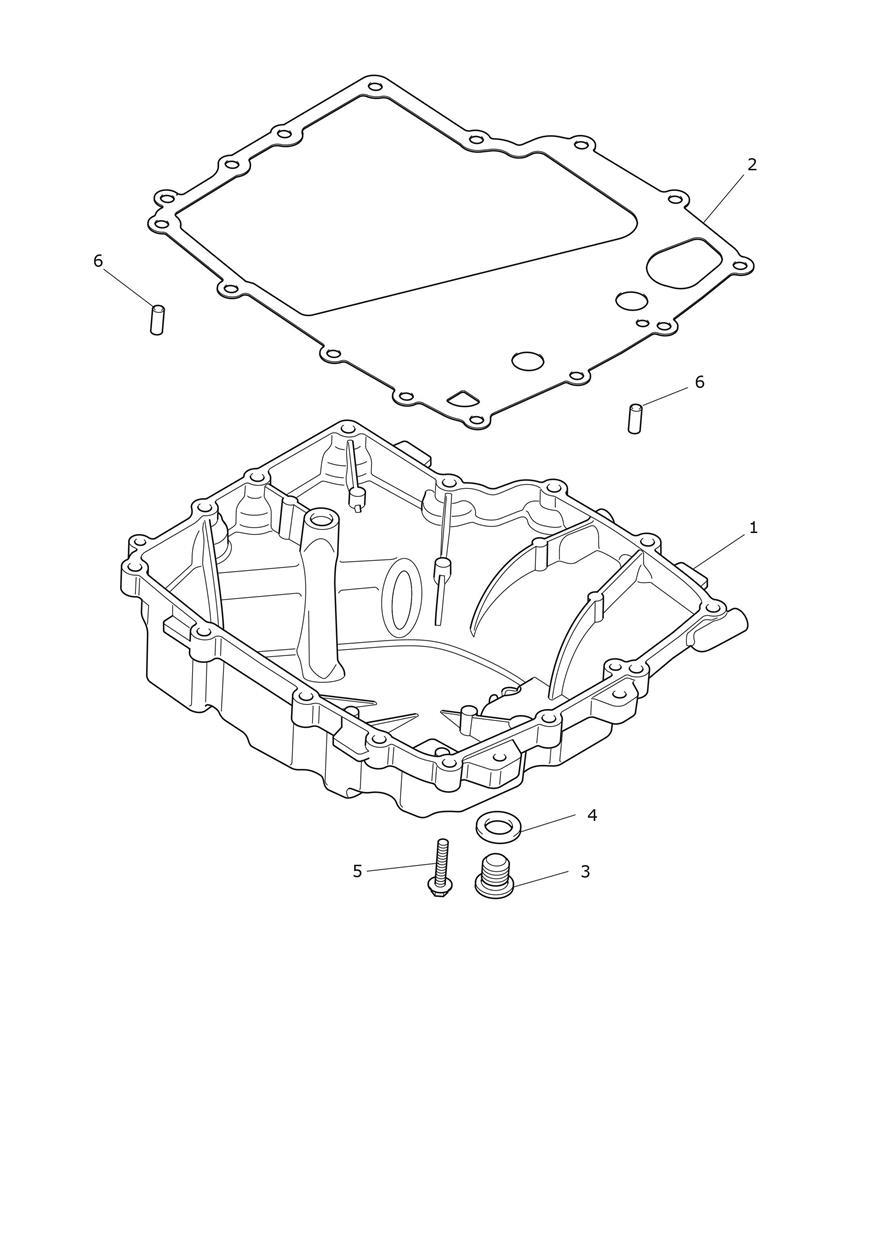 Sump & Fittings exploded diagram