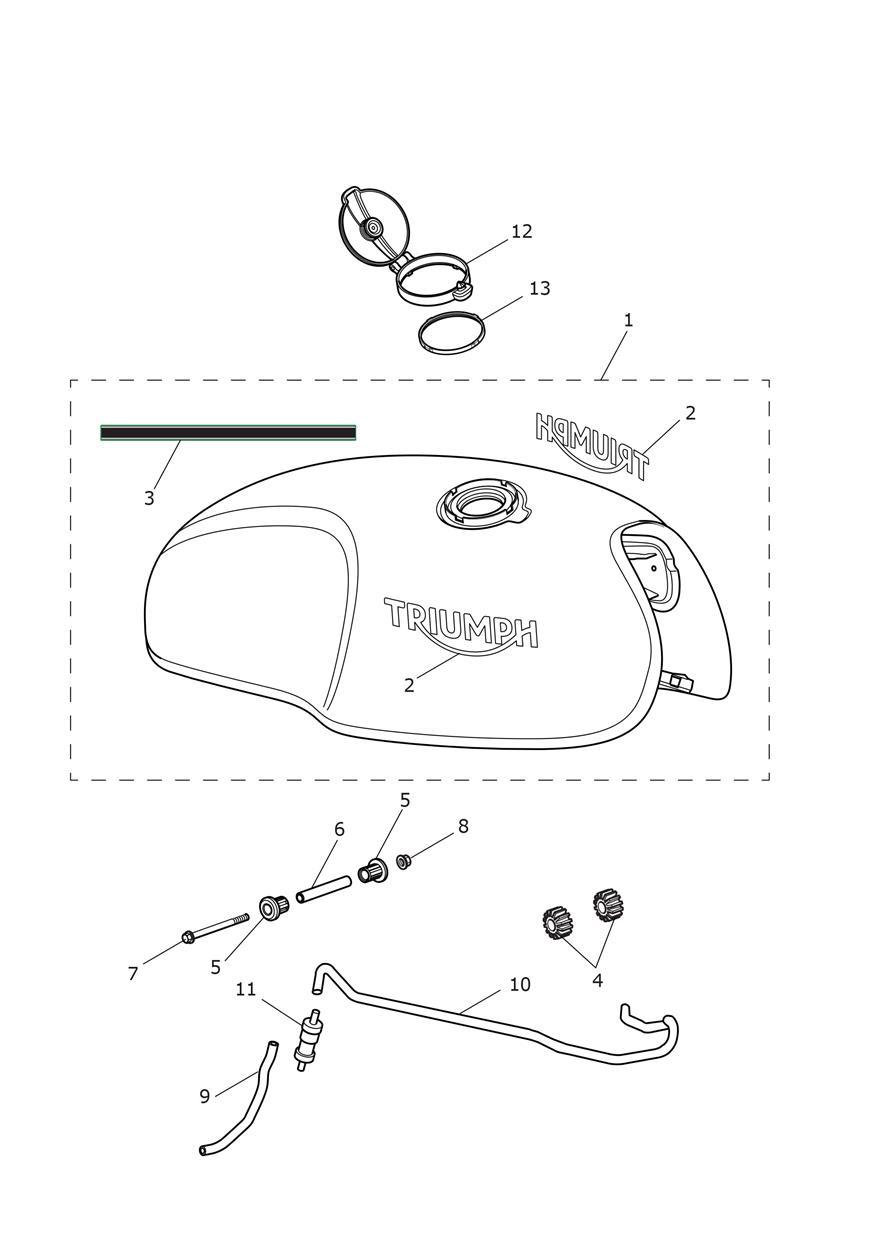 Fuel Tank exploded diagram