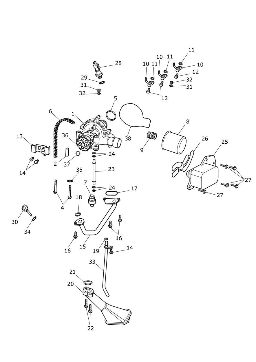Oil Pump Drive exploded diagram