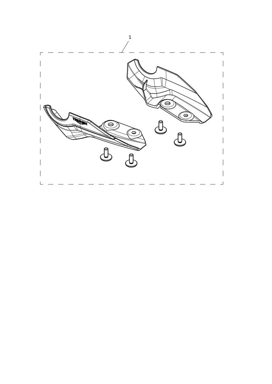 Swingarm Protector Kit exploded diagram