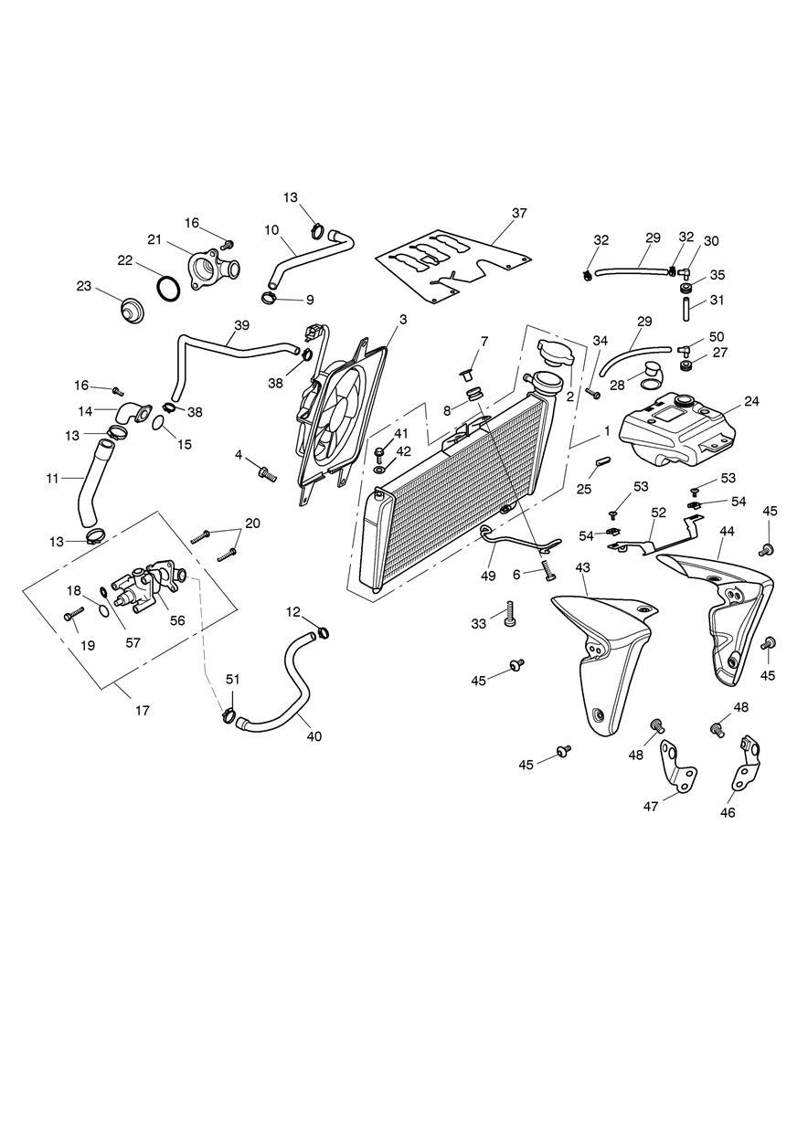 Cooling System exploded diagram