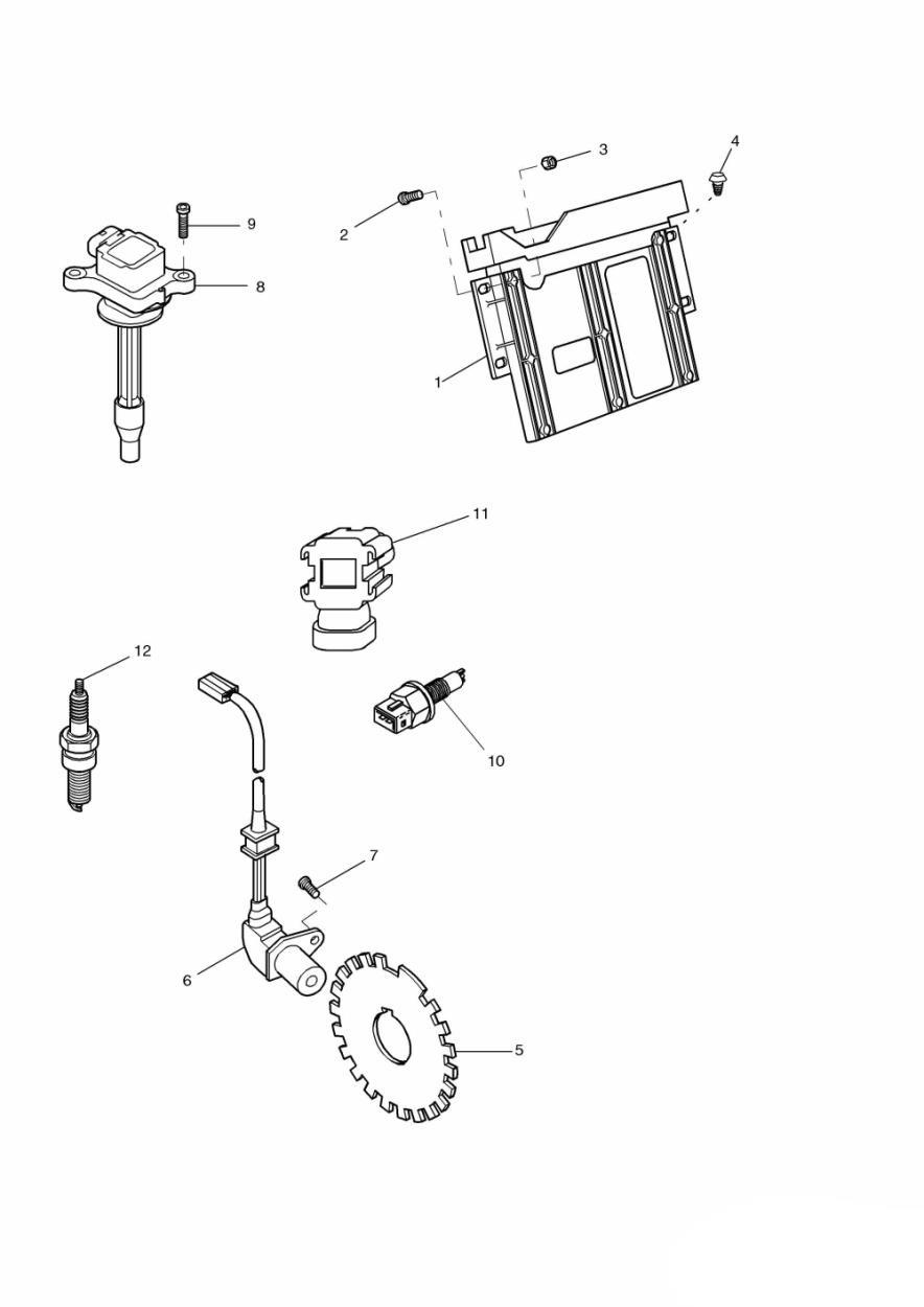 Engine Management System exploded diagram