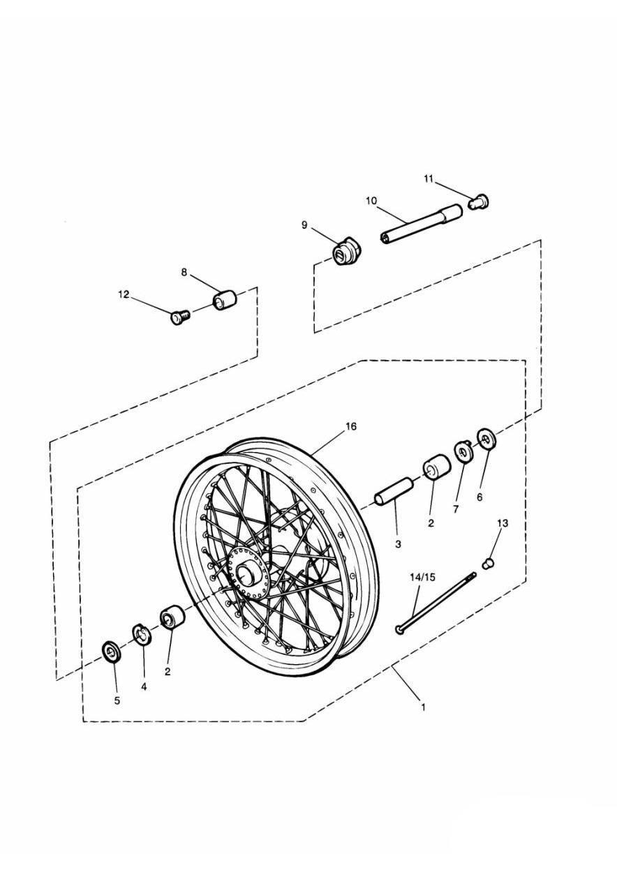 Front Wheel exploded diagram