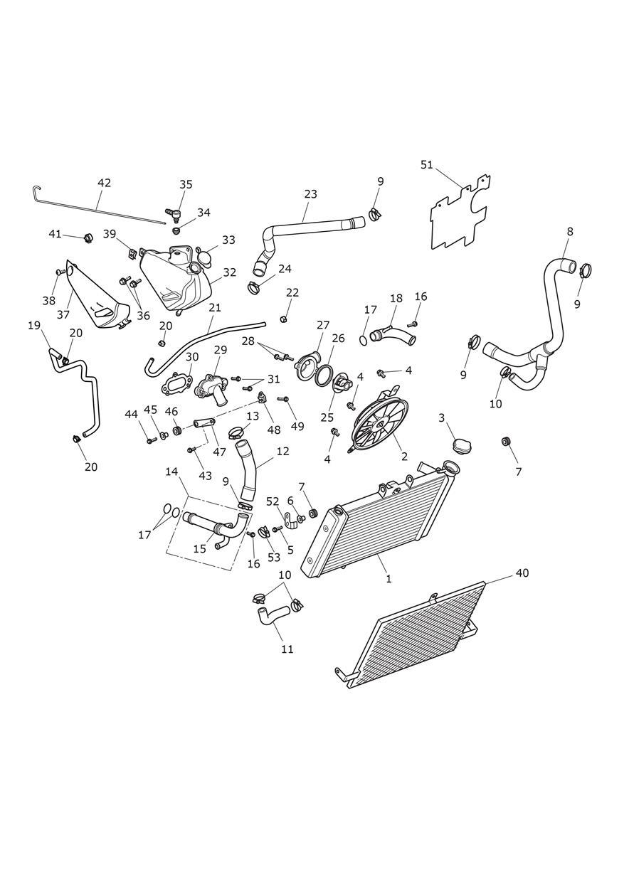 Cooling System exploded diagram