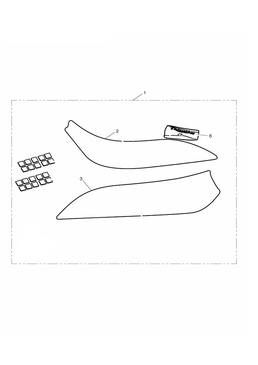 Swingarm Protector Kit exploded diagram