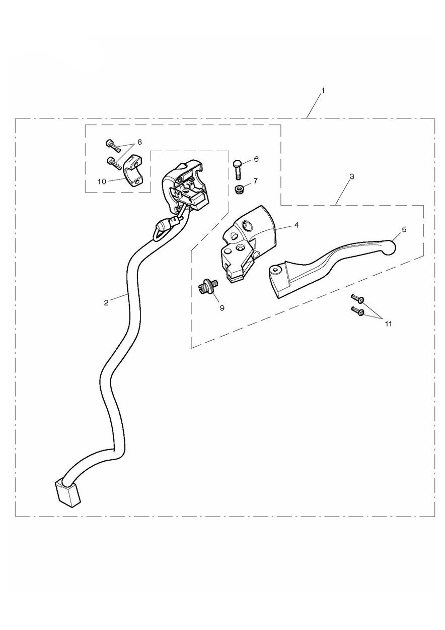 Clutch Controls exploded diagram