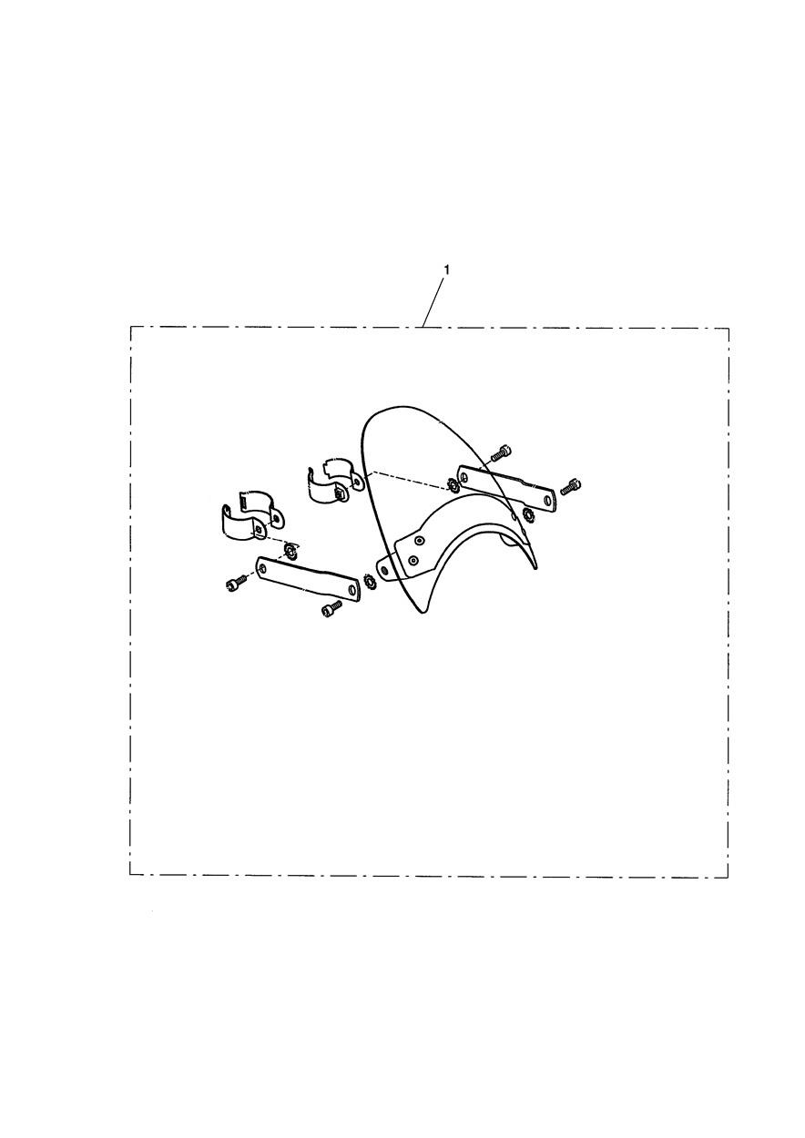 Flyscreen Kit Chrome exploded diagram