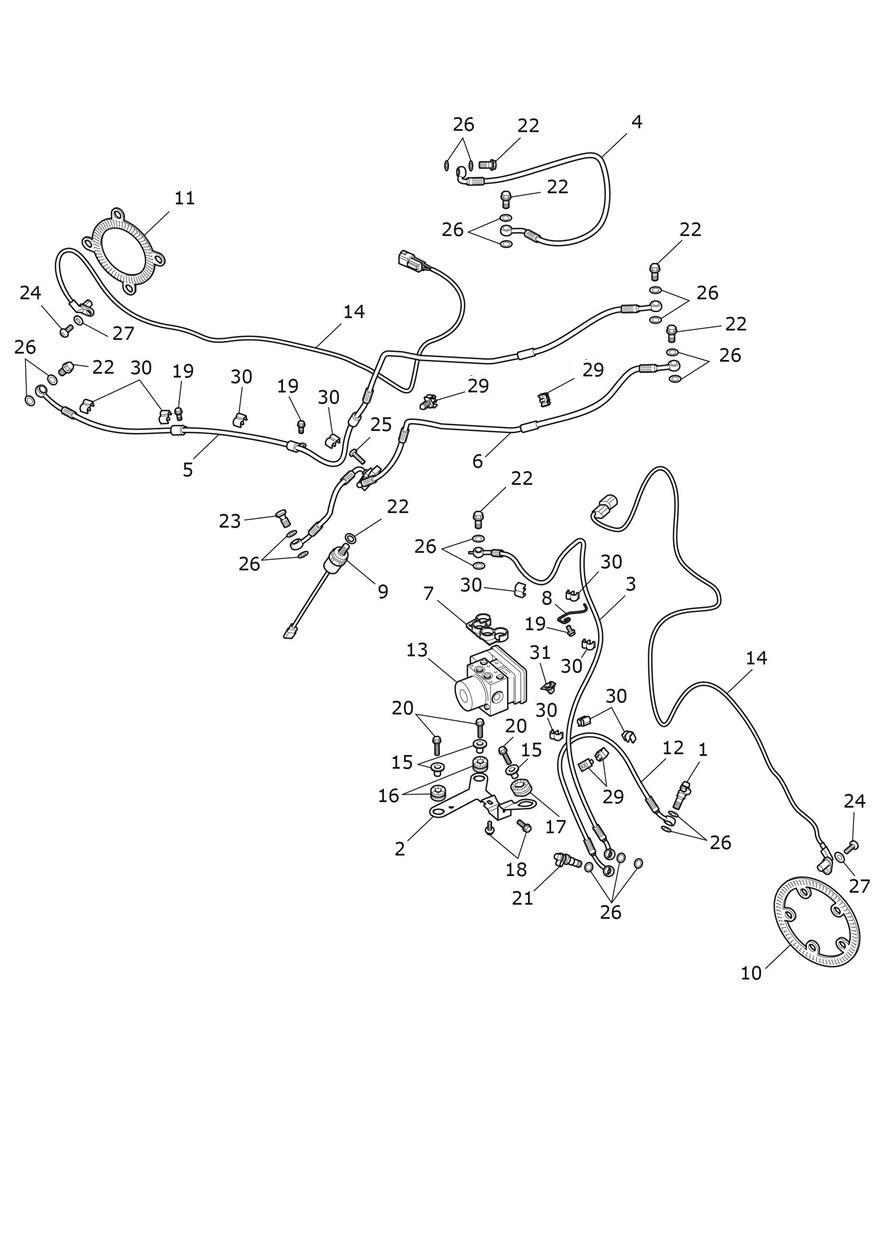 ABS System exploded diagram