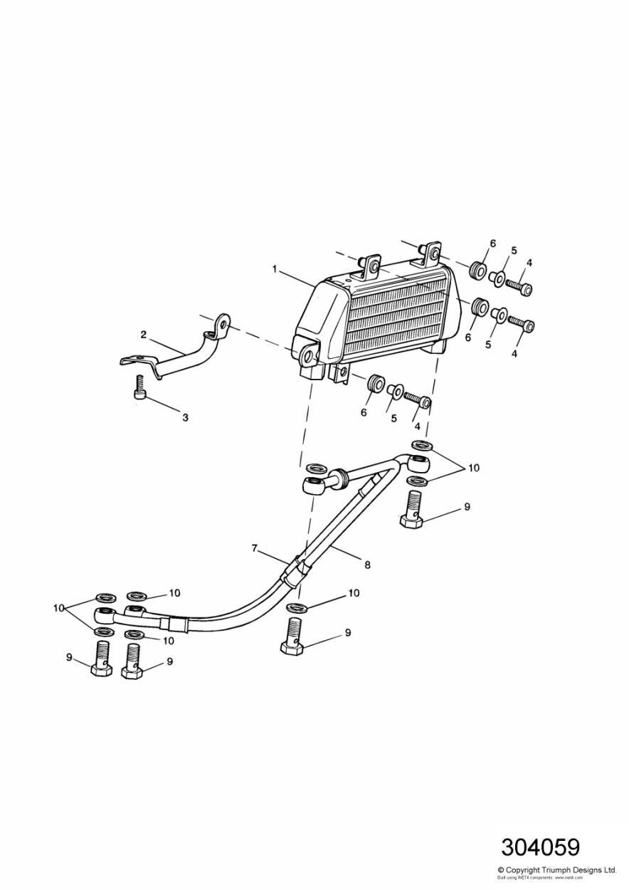 Oil Cooler exploded diagram