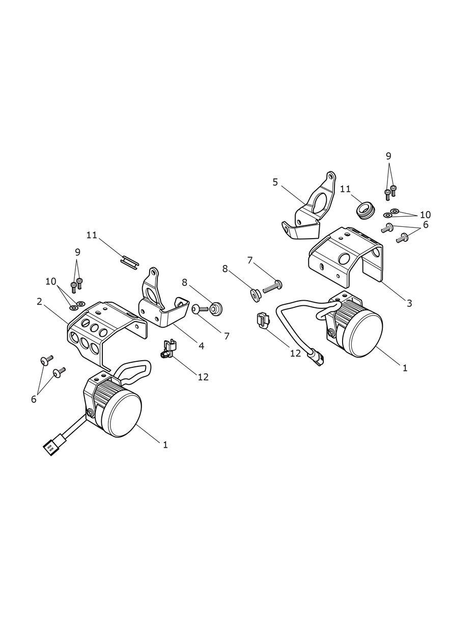 Fog Lights exploded diagram