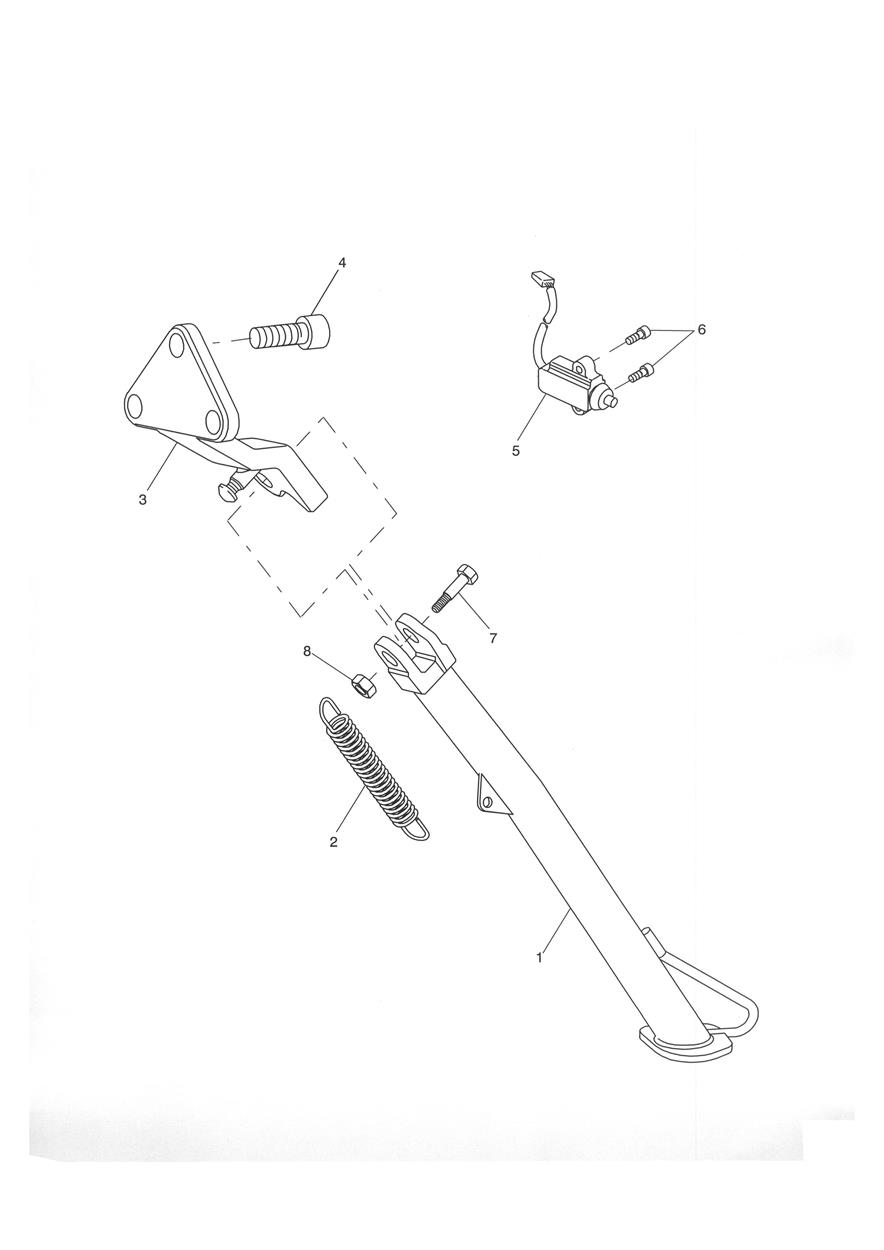 Sidestand exploded diagram