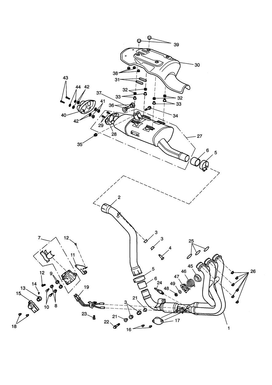 Exhaust System exploded diagram