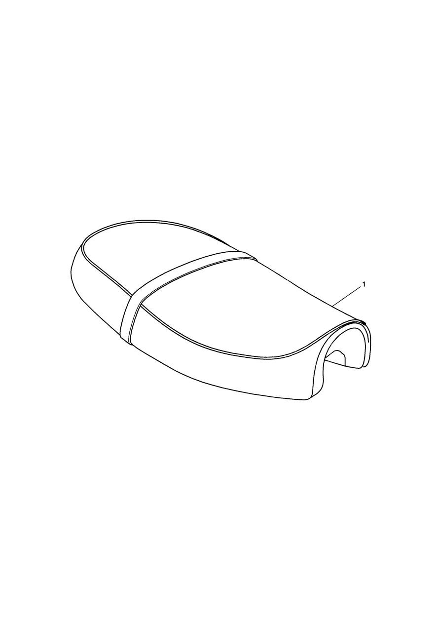 Seat, Dual, Touring, Gel exploded diagram