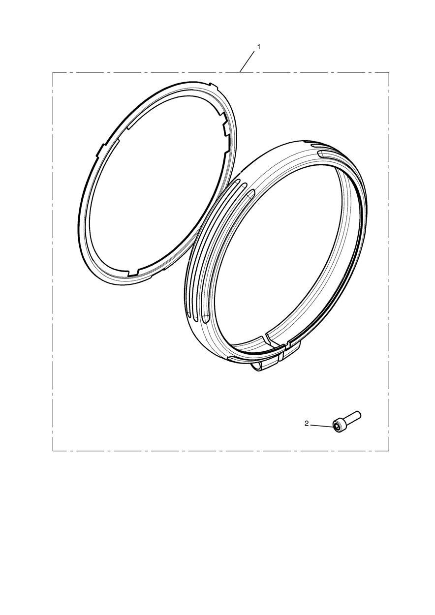 Headlight Bezel exploded diagram