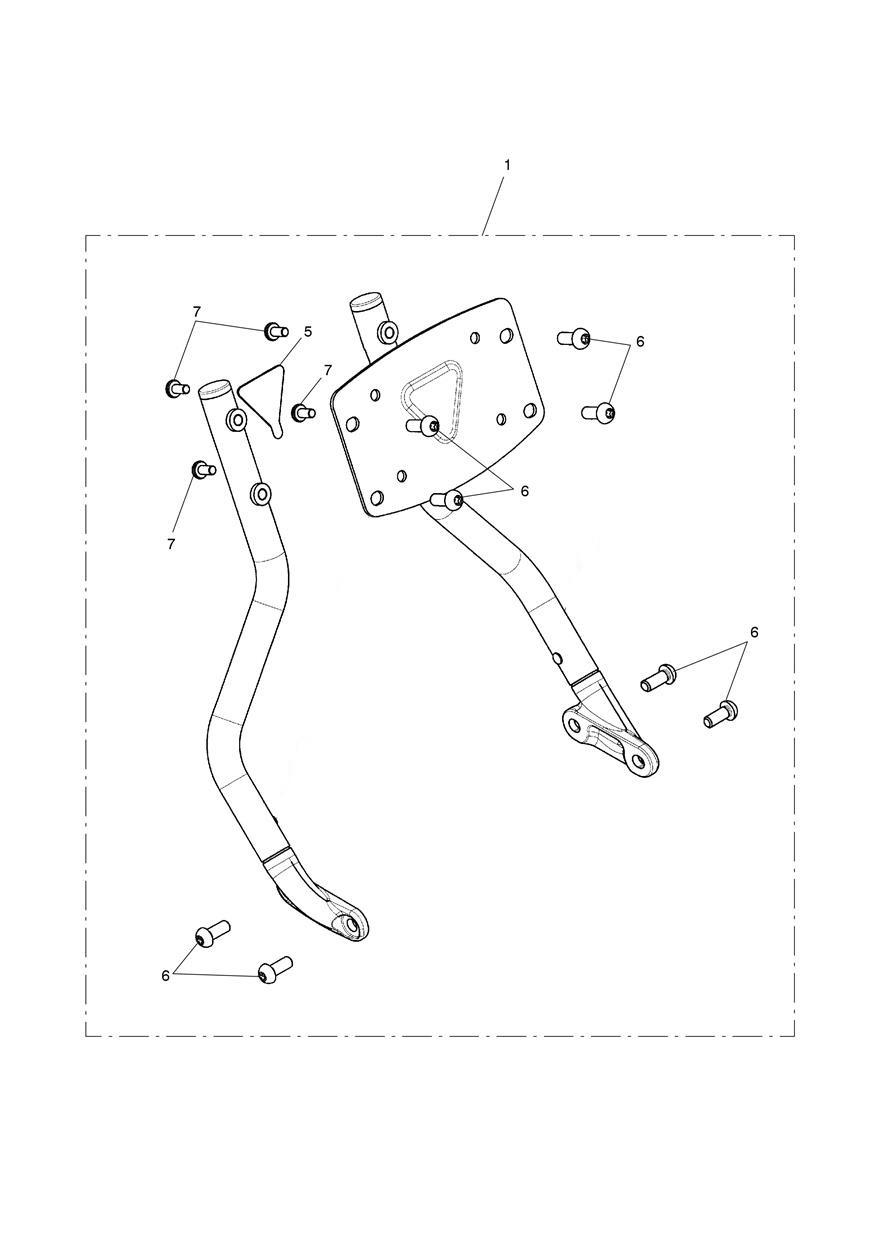 Uprights Kit, Backrest, Black exploded diagram