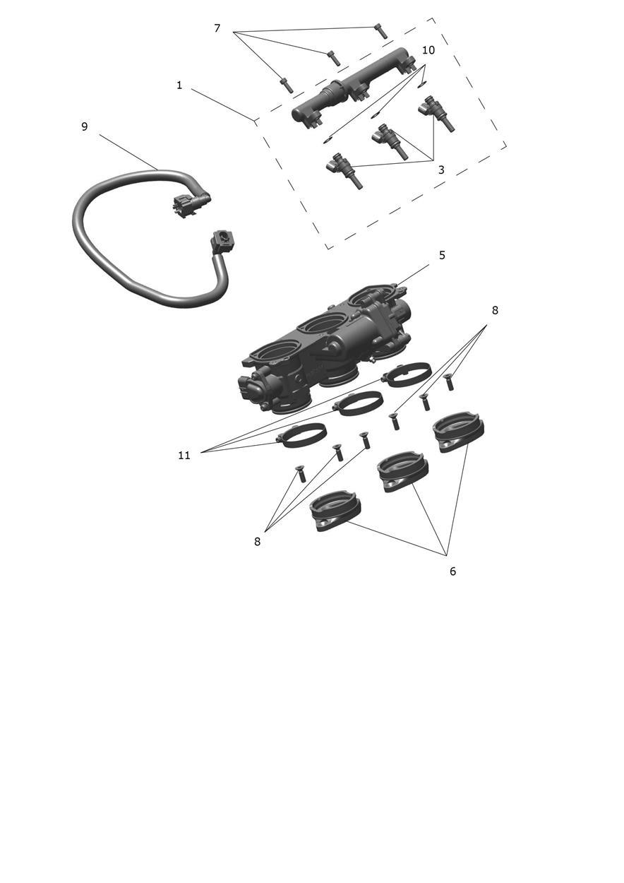 Throttle Bodies exploded diagram