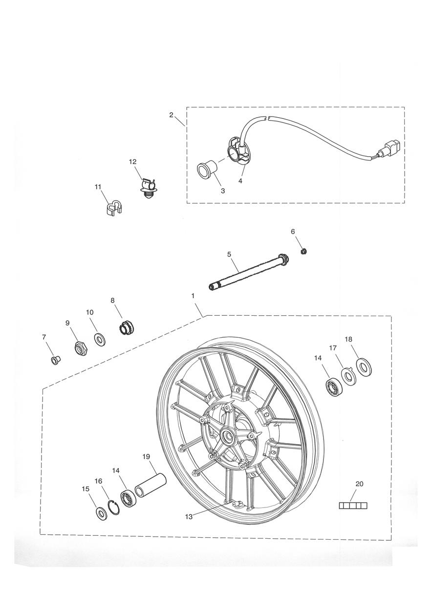 Front Wheel exploded diagram