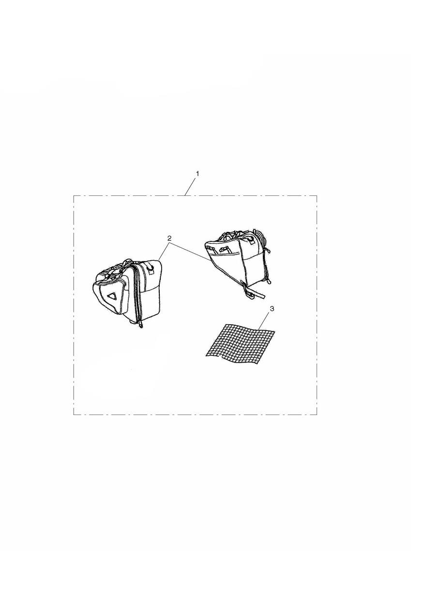 Sports Throwover Pannier Kit exploded diagram