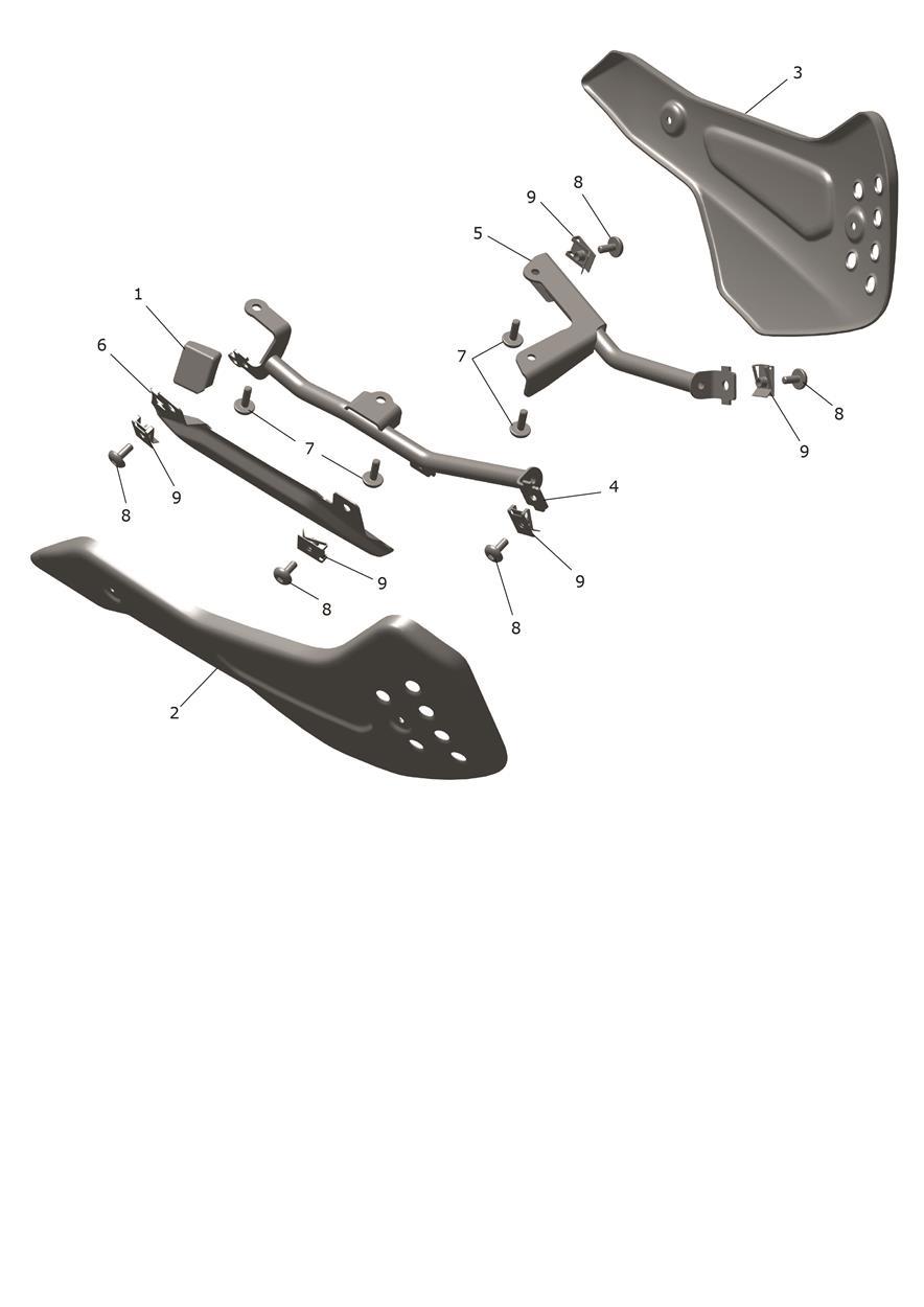 Bellypan- Triple Tribute Only exploded diagram