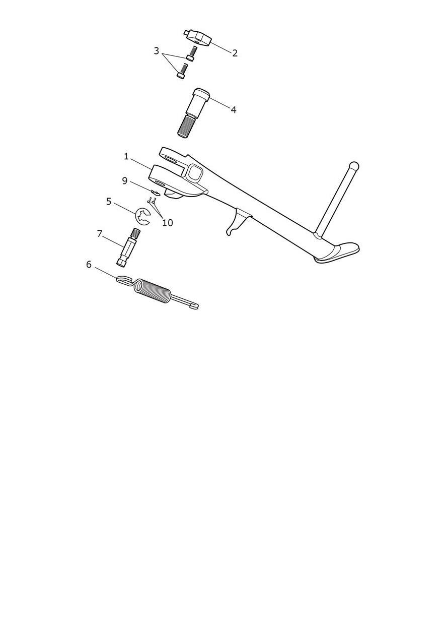 Sidestand exploded diagram