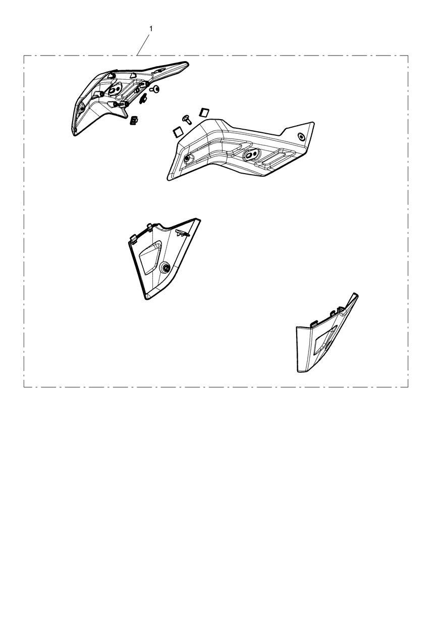 Finishers, Brushed, Kit exploded diagram