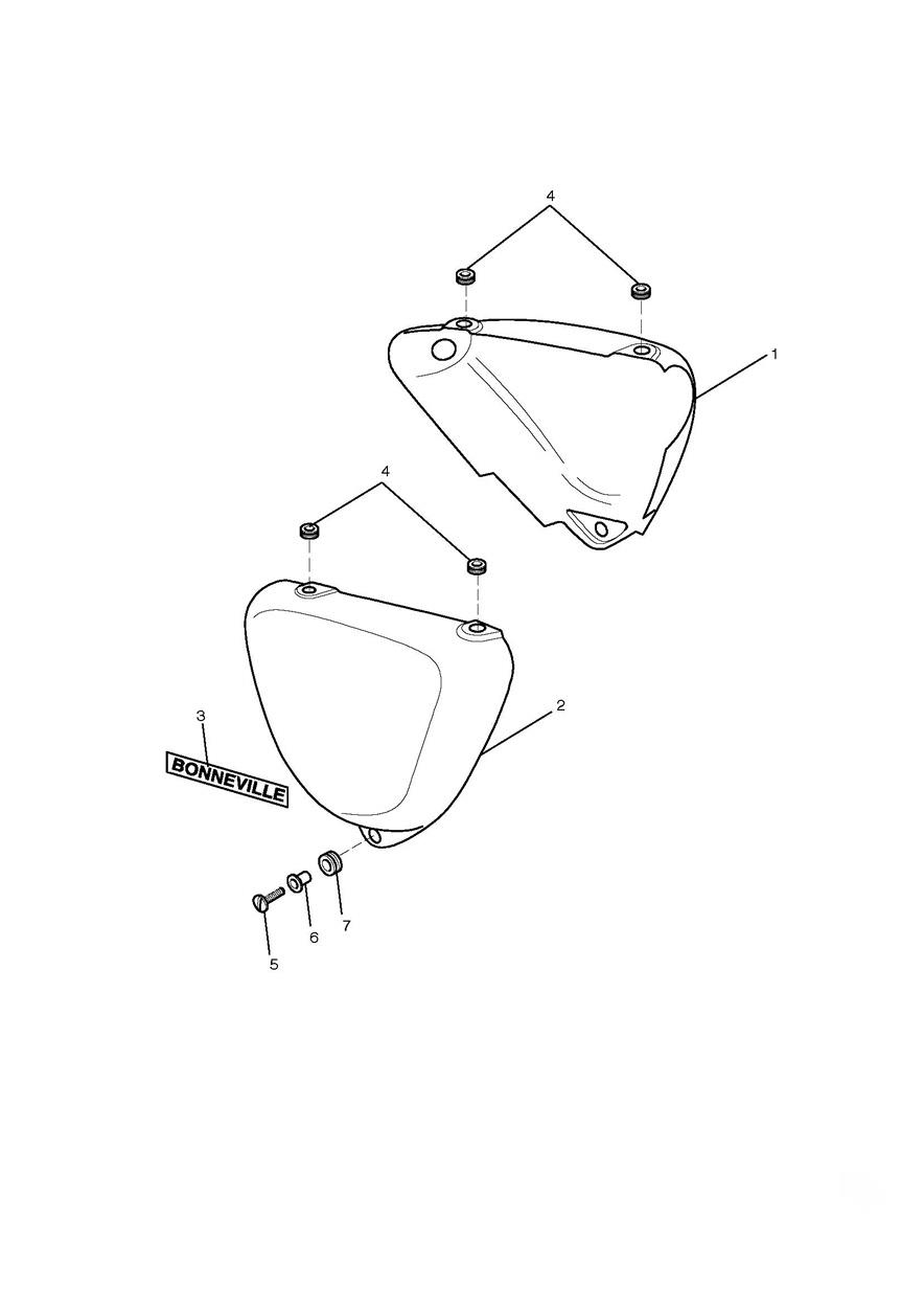 Bodywork, Side Panels exploded diagram