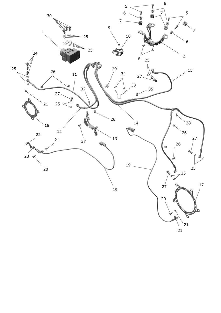 ABS System exploded diagram