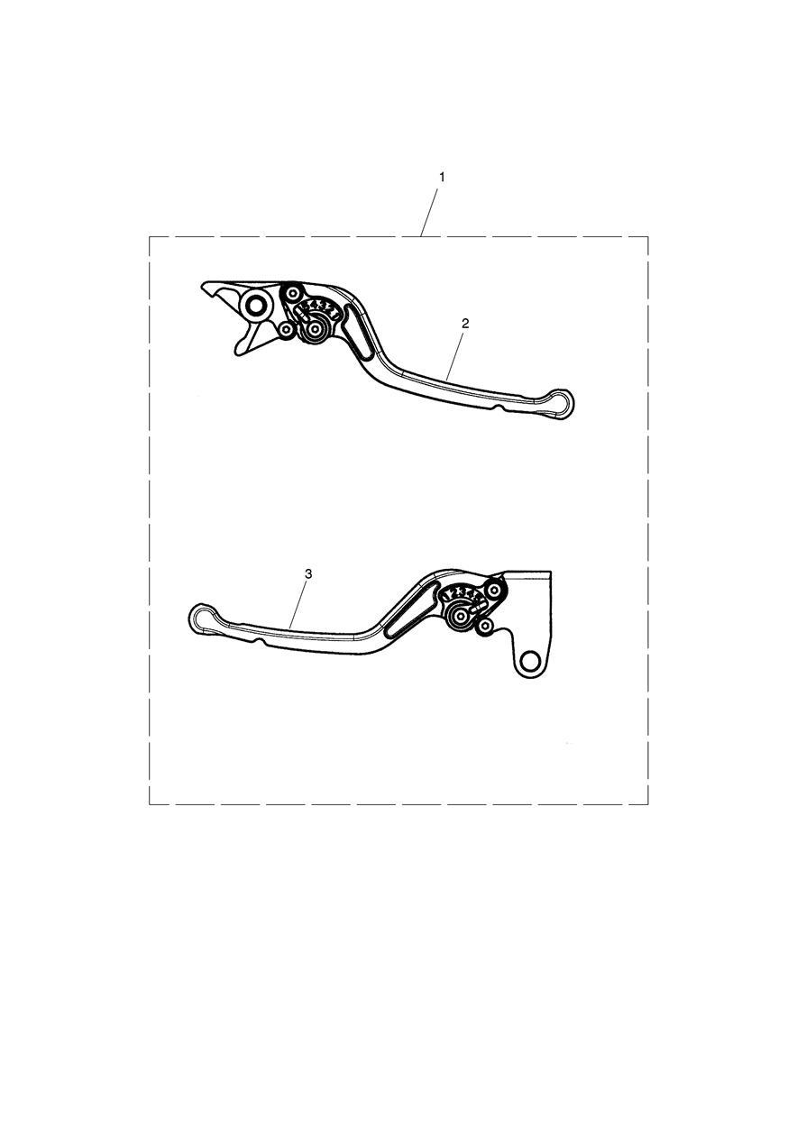 Lever Kit, Adj, Std, Long exploded diagram