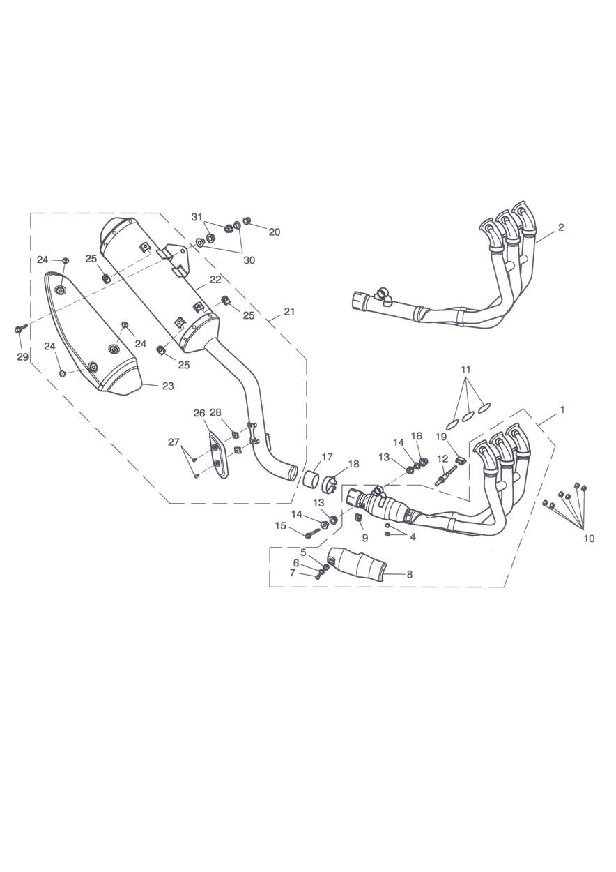 Exhaust System exploded diagram