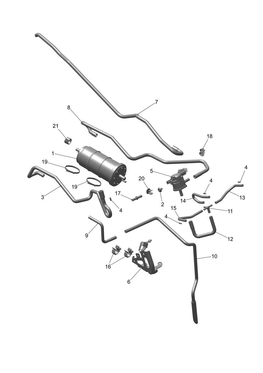 Evap System exploded diagram