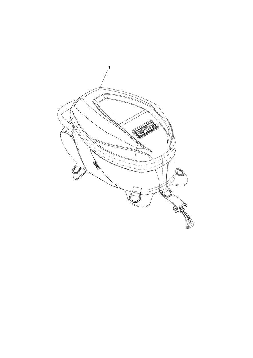 Tank Bag, 10-15L exploded diagram