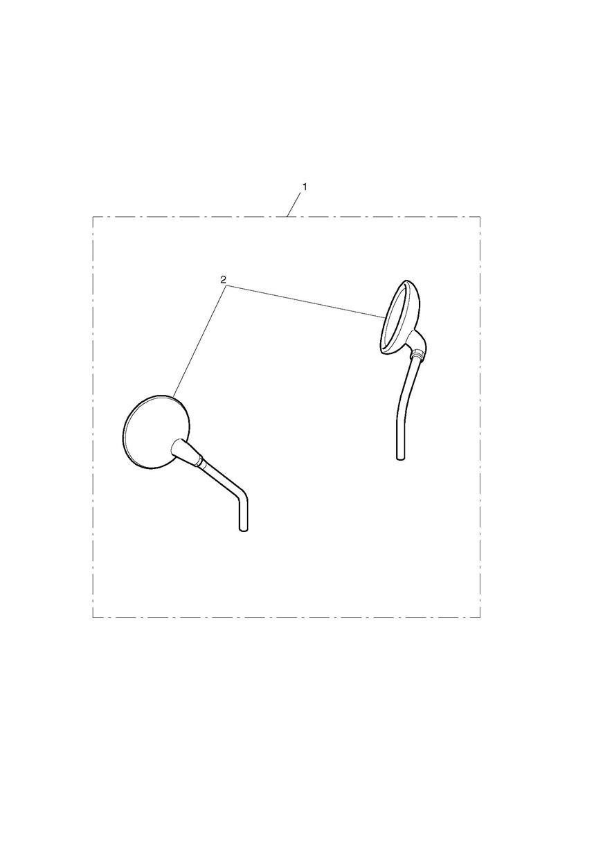 Mirror Kit, Black exploded diagram
