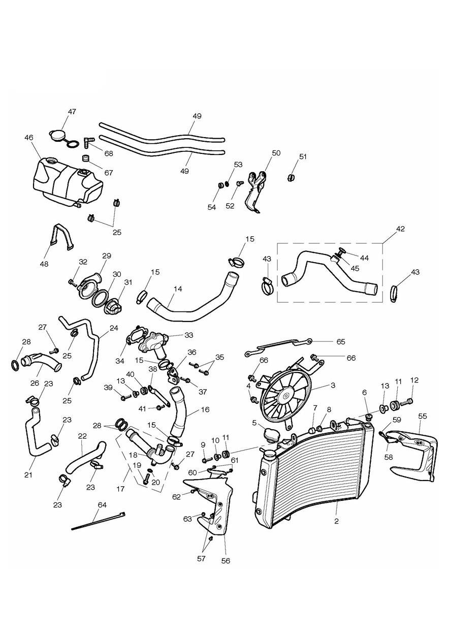 Cooling System exploded diagram
