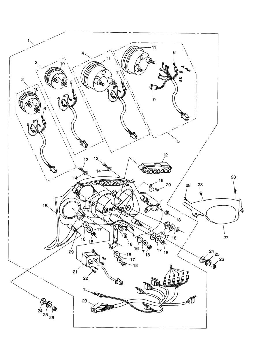 Instruments exploded diagram