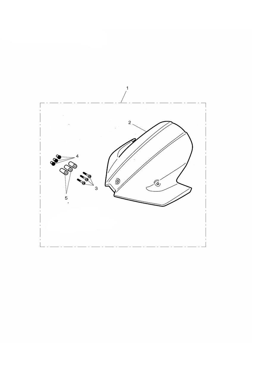 Flyscreen Visor Kit exploded diagram