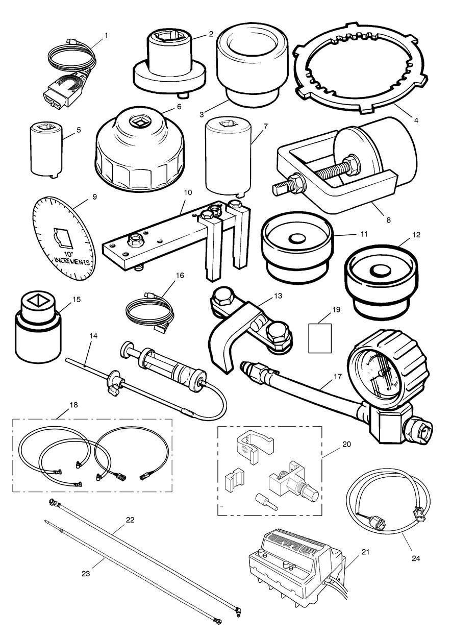 Service Tools exploded diagram
